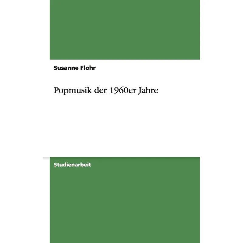 Popmusik der 1960er Jahre