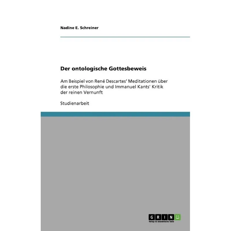 Der ontologische Gottesbeweis