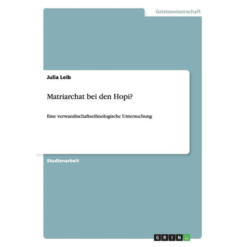 Matriarchat bei den Hopi?