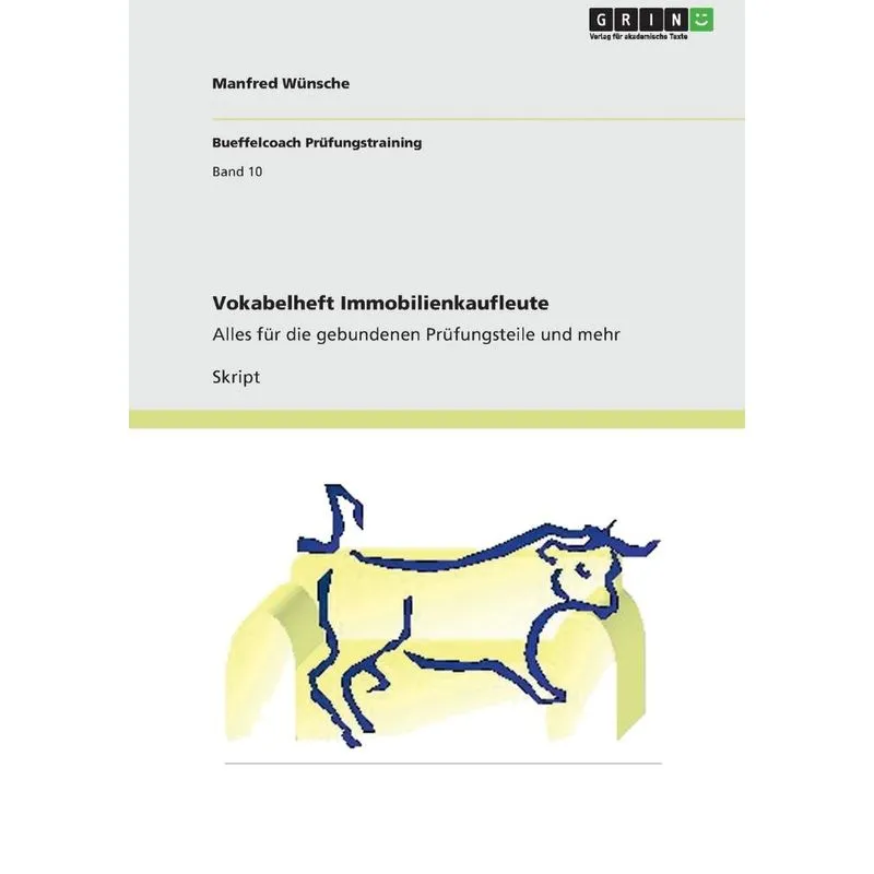 Vokabelheft Immobilienkaufleute
