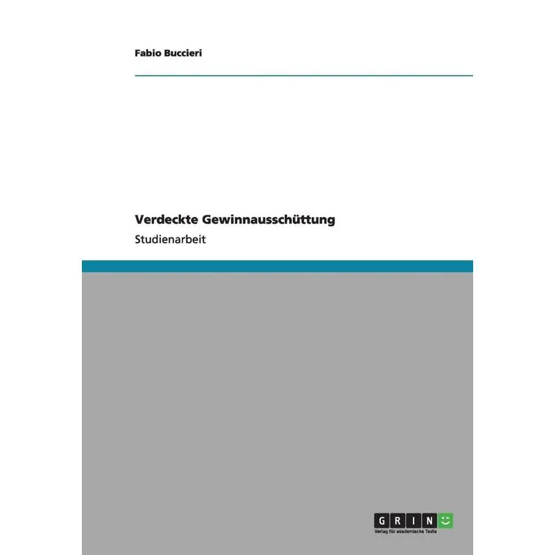 Verdeckte Gewinnausschüttung