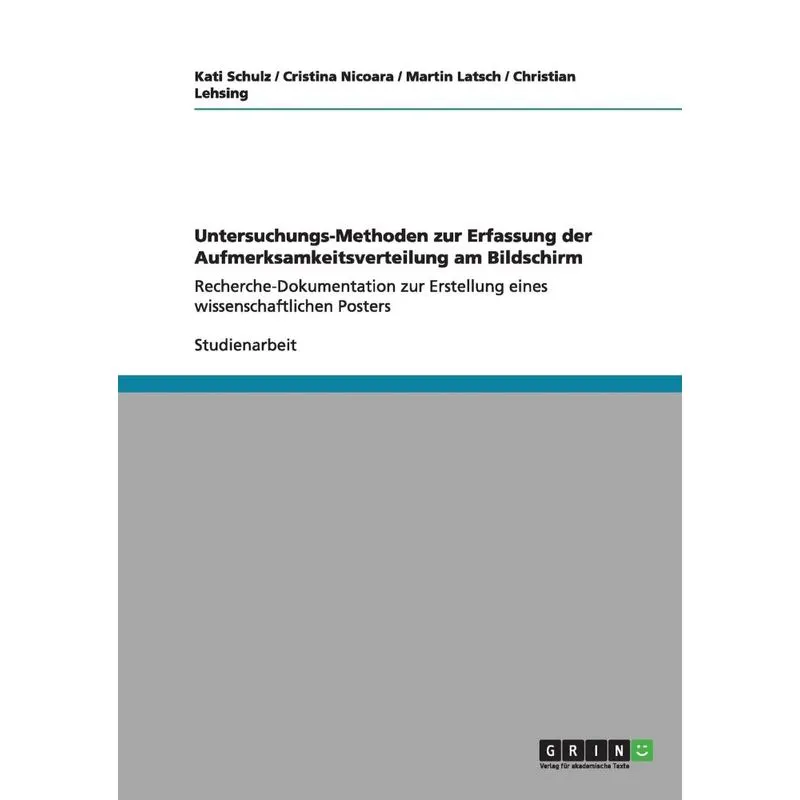 Untersuchungs-Methoden zur Erfassung der Aufmerksamkeitsver