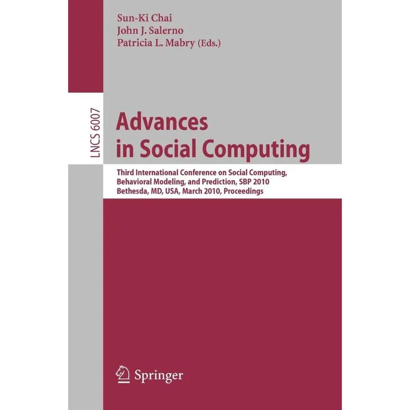 Advances in Social Computing