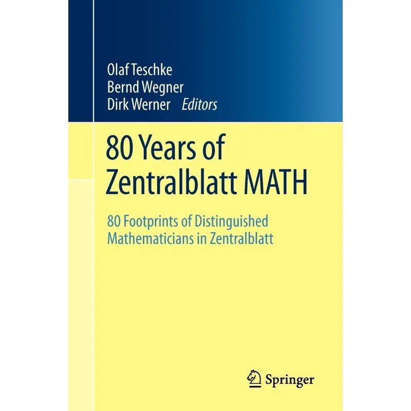 80 Years of Zentralblatt MATH