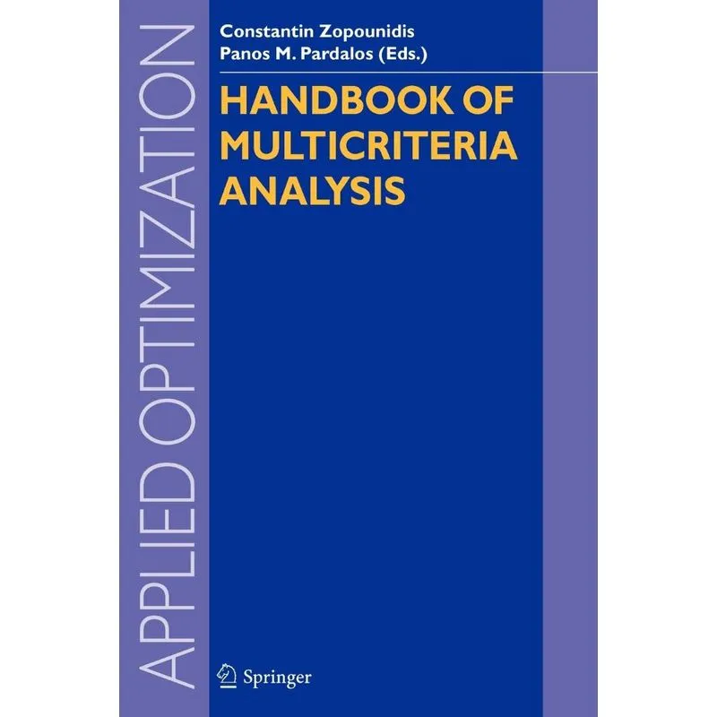 Handbook of Multicriteria Analysis
