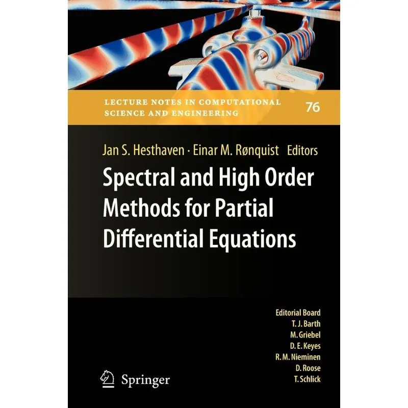 Spectral and High Order Methods for Partial Differential Eq