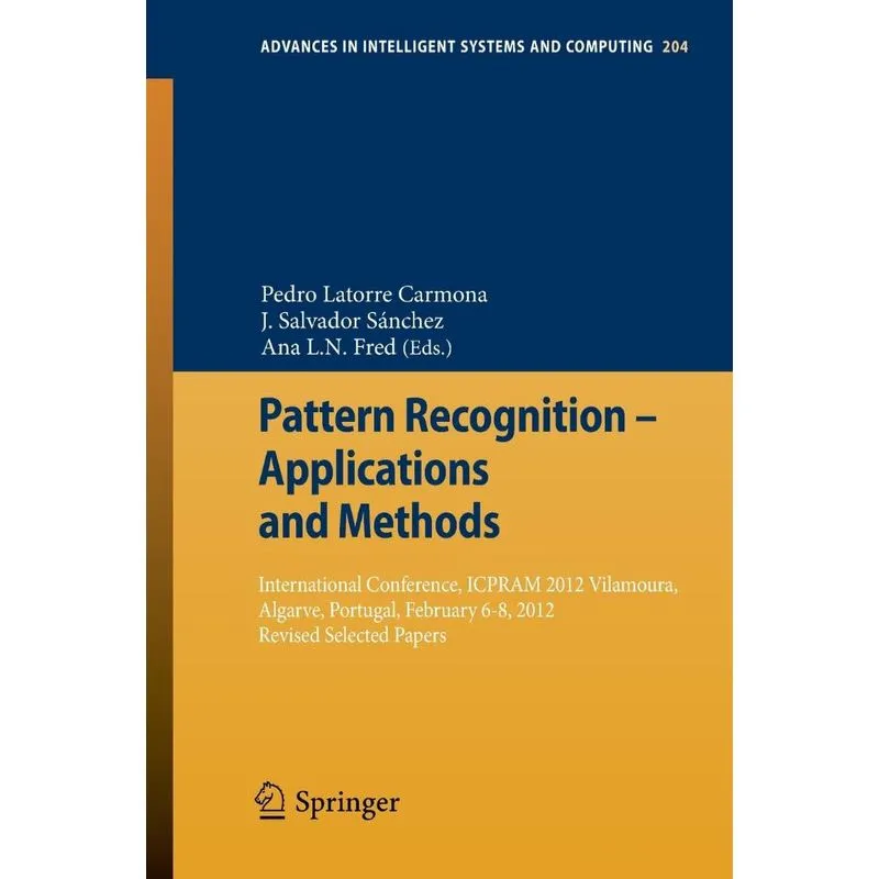 Pattern Recognition - Applications and Methods