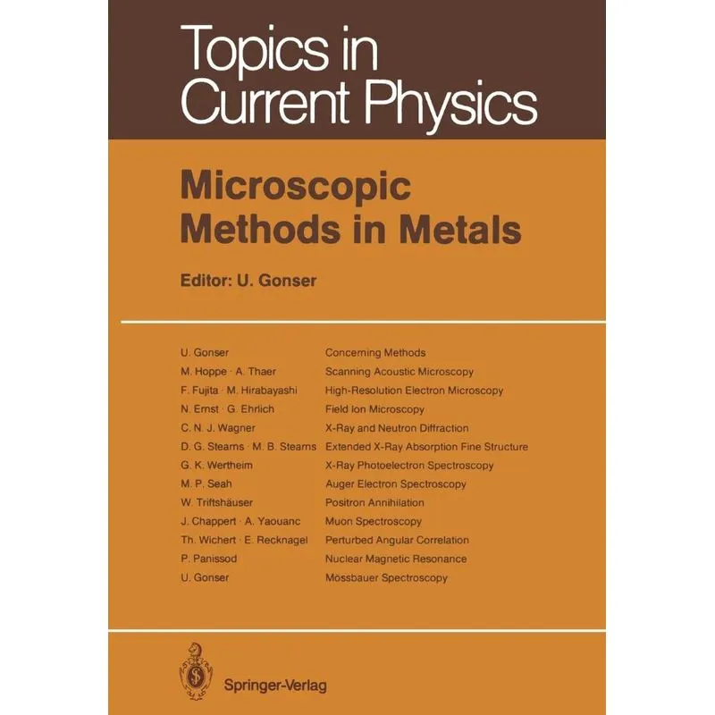 Microscopic Methods in Metals