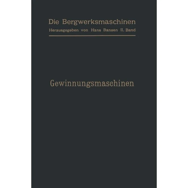 Gewinnungsmaschinen
