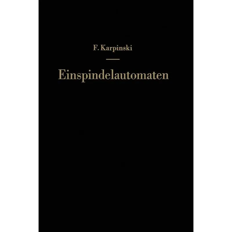 Einspindelautomaten