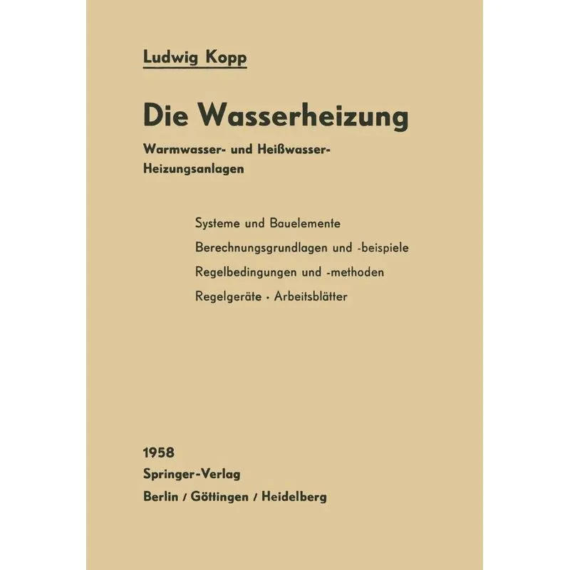 Die Wasserheizung