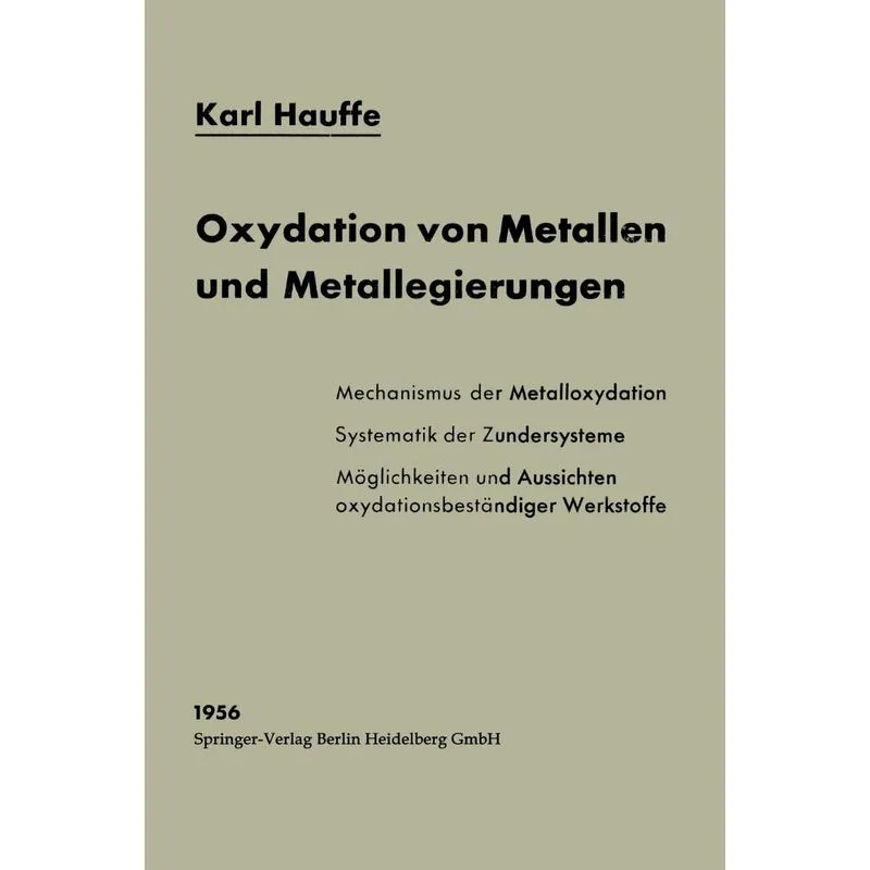 Oxydation von Metallen und Metallegierungen