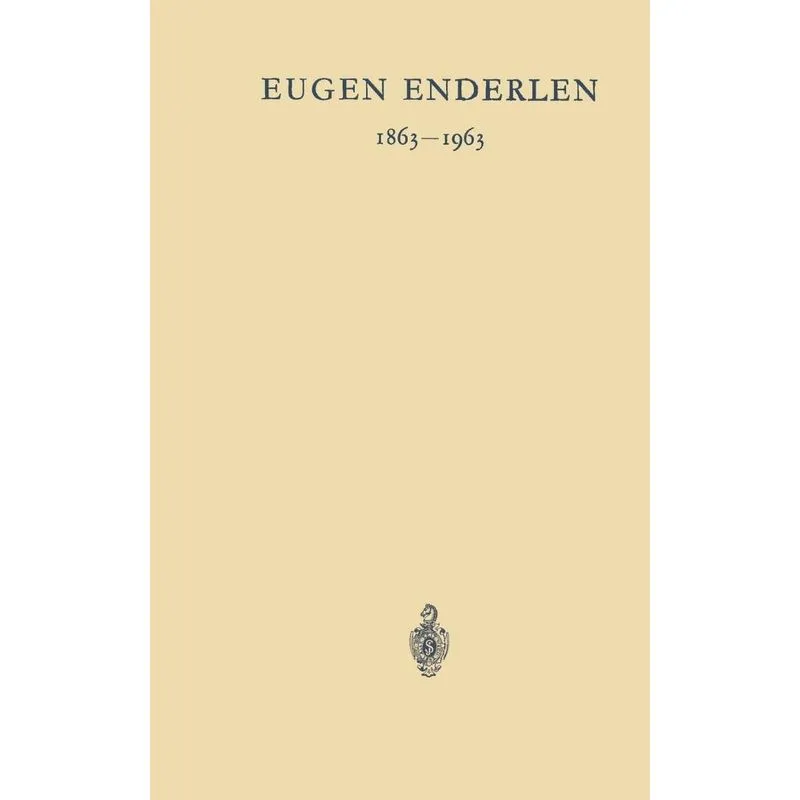 Eugen Enderlen 1863-1963