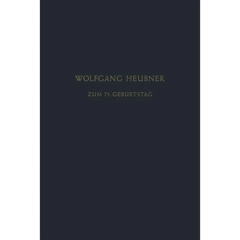 Festschrift zum 75. Geburtstag