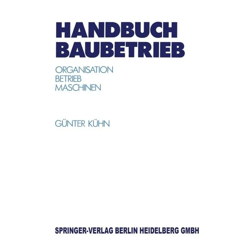 Handbuch Baubetrieb