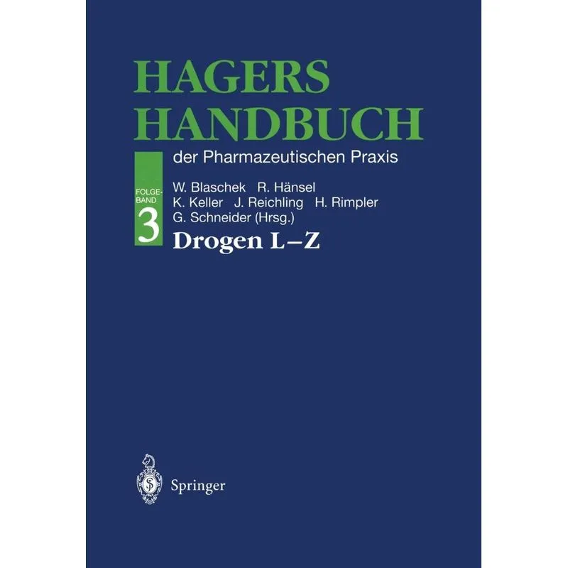 Hagers Handbuch der Pharmazeutischen Praxis