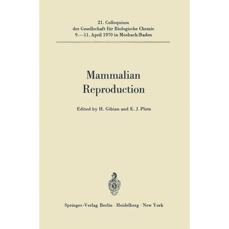 Mammalian Reproduction