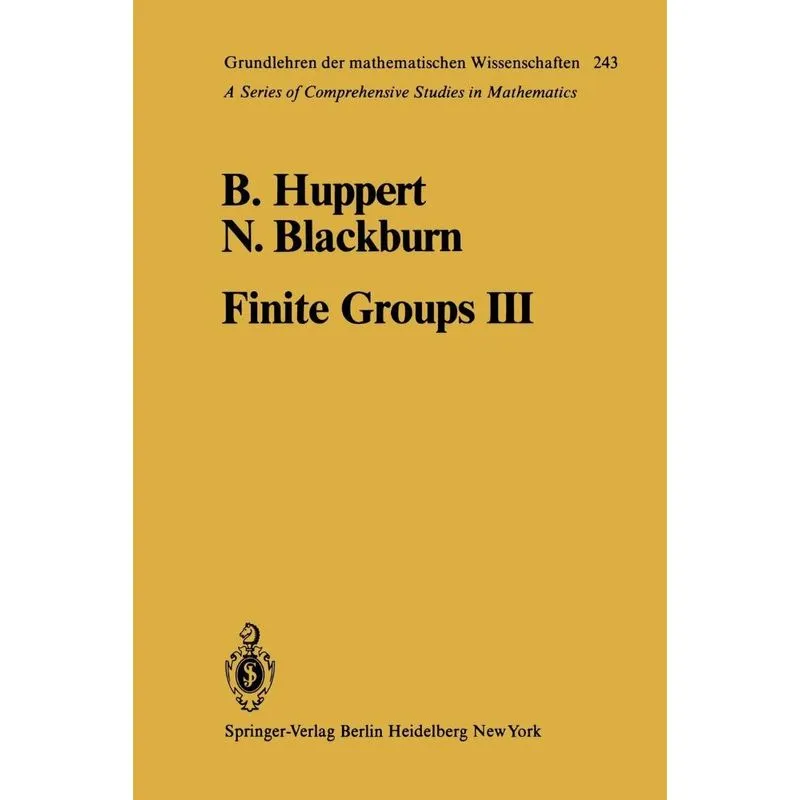 Finite Groups III