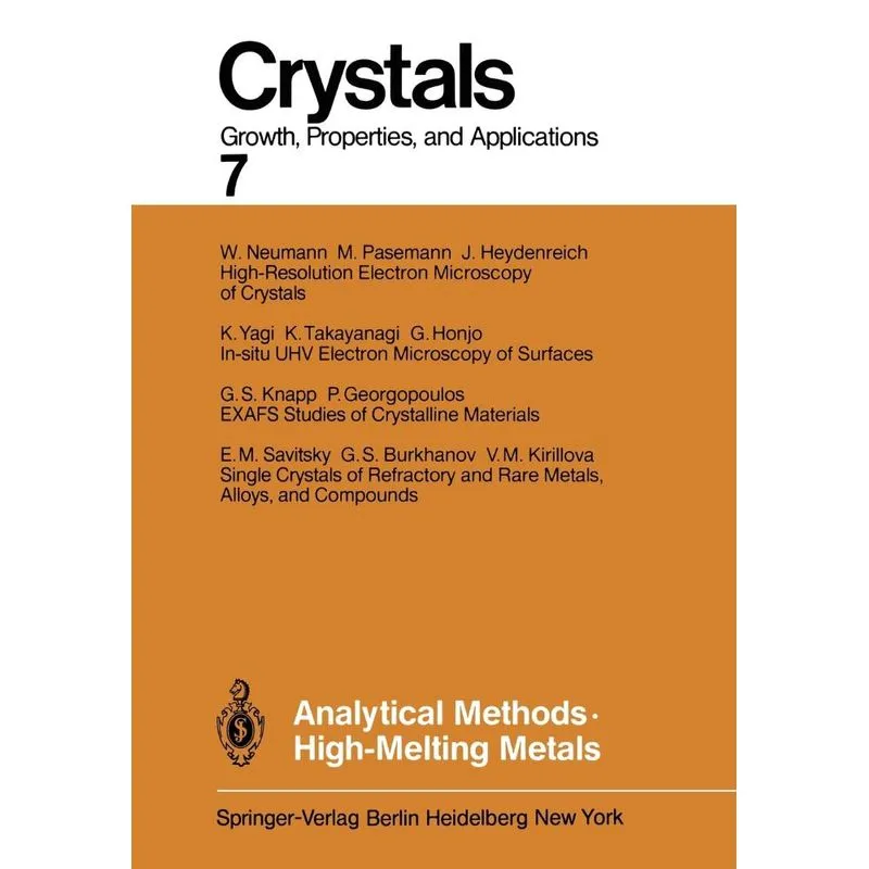 Analytical Methods High-Melting Metals