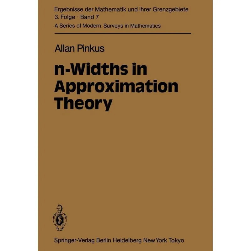 N-Widths in Approximation Theory