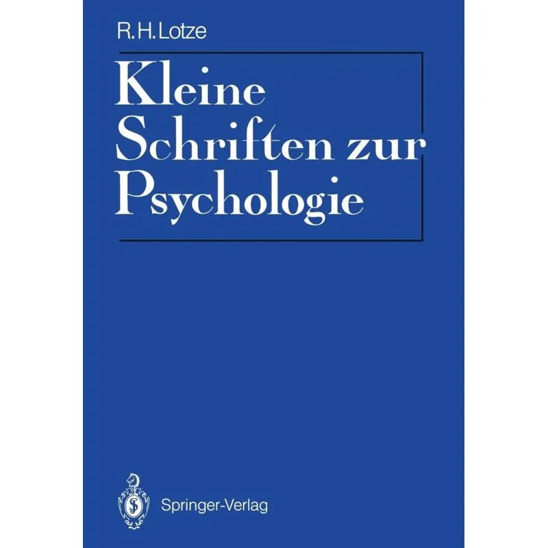 Kleine Schriften zur Psychologie