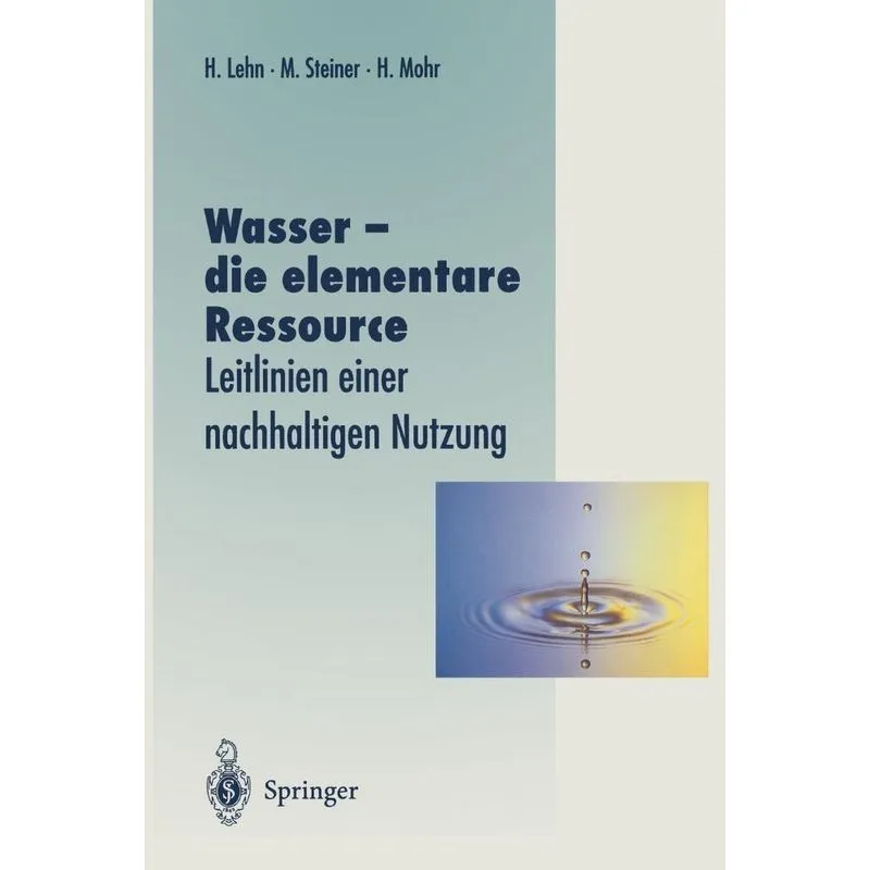Wasser - die elementare Ressource