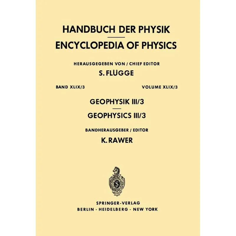 Geophysics III/Geophysik III