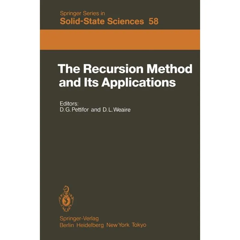 The Recursion Method and Its Applications