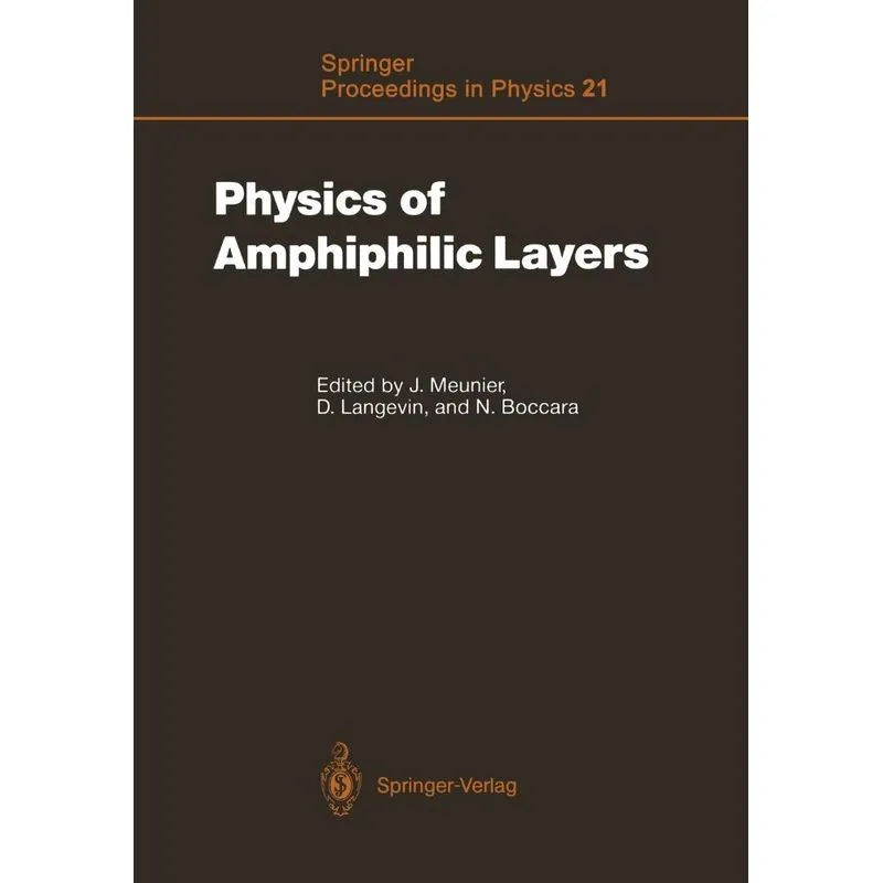 Physics of Amphiphilic Layers