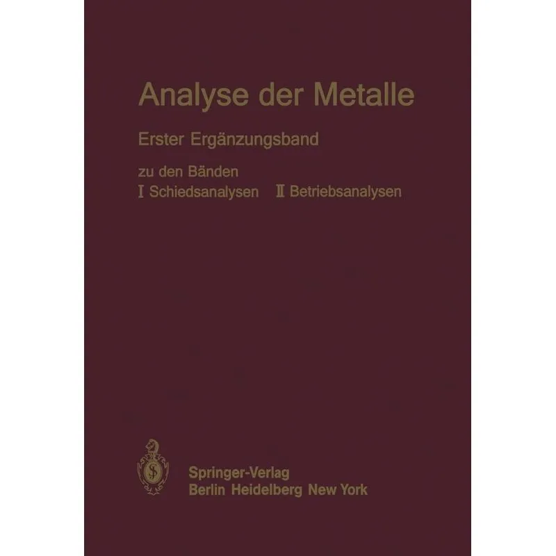 Analyse der Metalle
