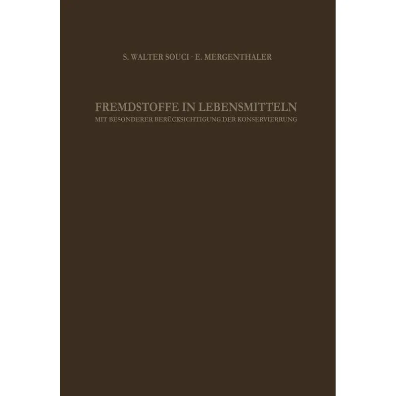 Fremdstoffe in LebEnglishsmitteln