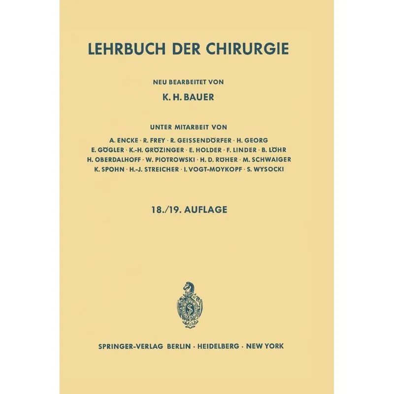 Lehrbuch der Chirurgie