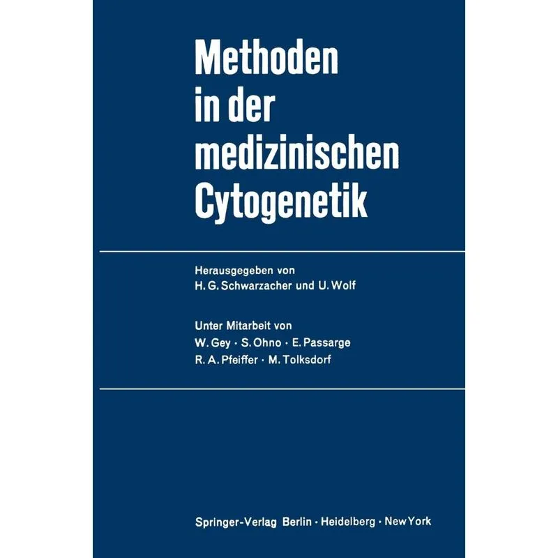 Methoden in der medizinischen Cytogenetik