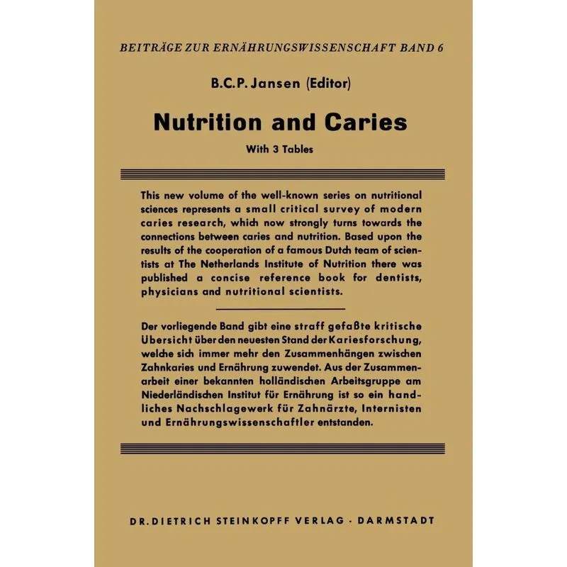 Nutrition and Caries