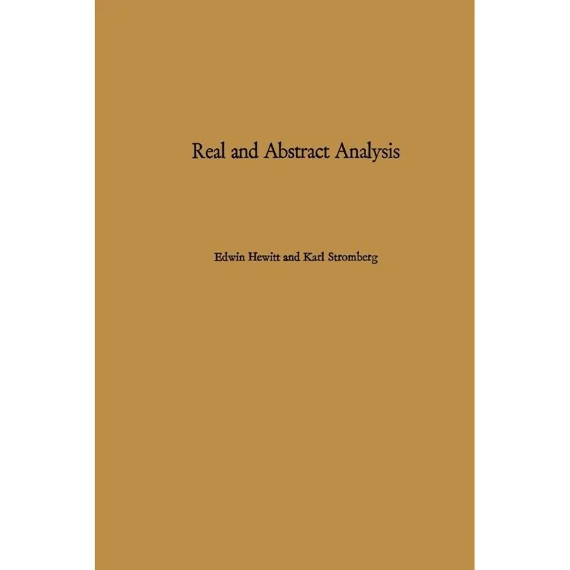 Real and Abstract Analysis