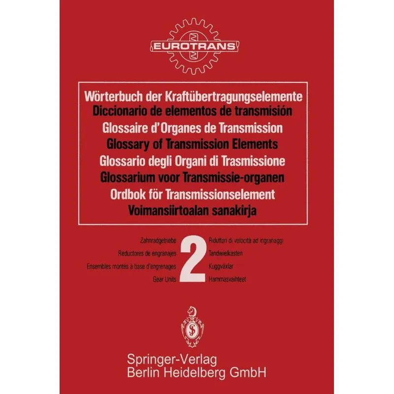 Worterbuch Der Kraftubertragungselemente / Diccionario Elem