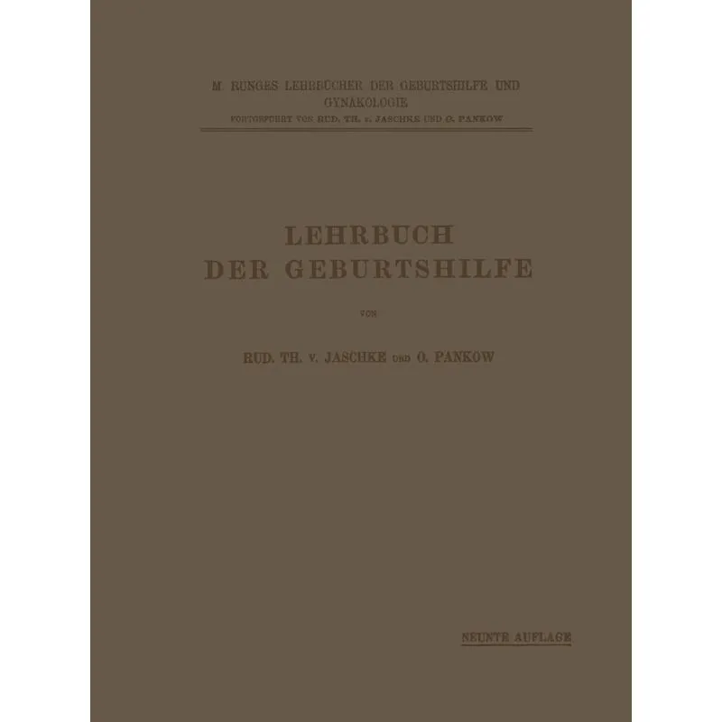 Lehrbuch Der Geburtshilfe