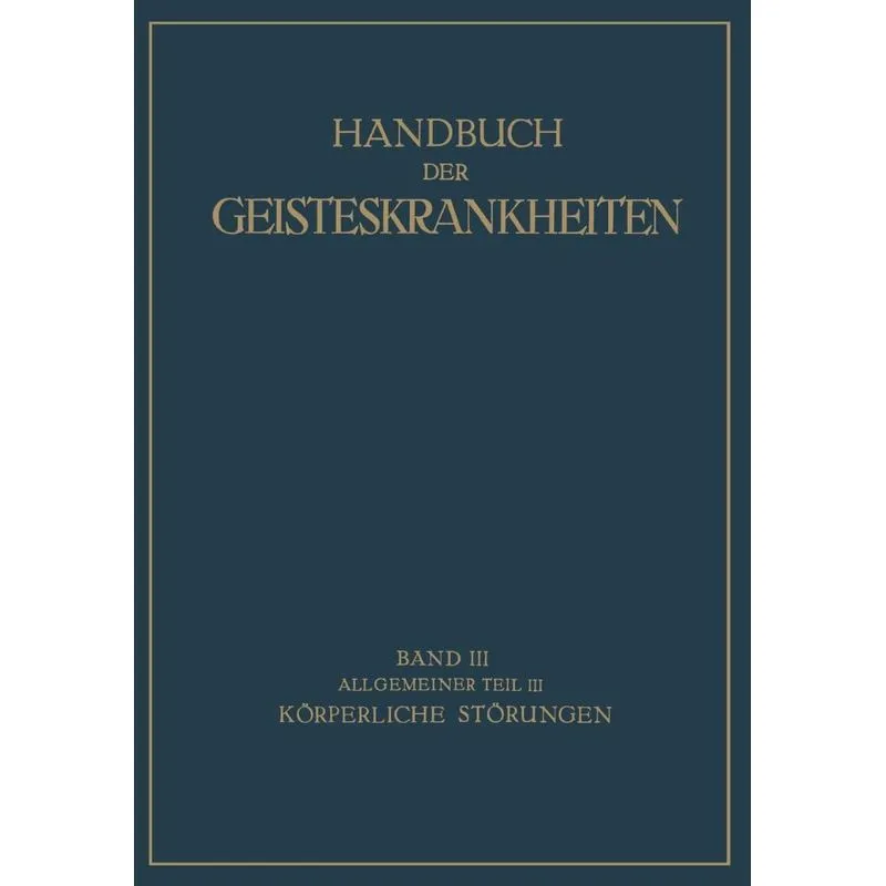 Handbuch der Geisteskrankheiten