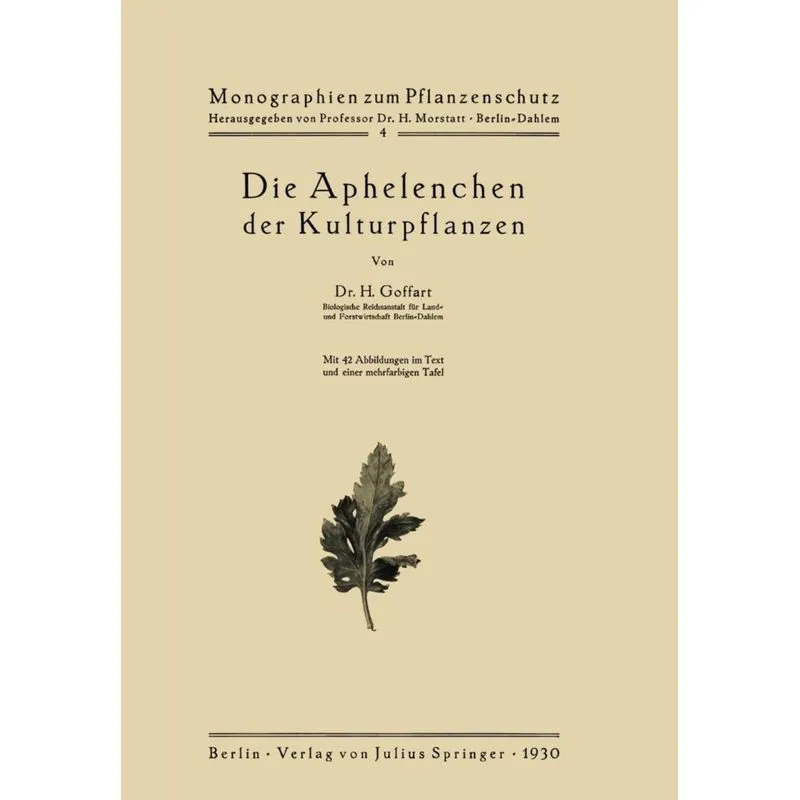 Die Aphelenchen Der Kulturpflanzen