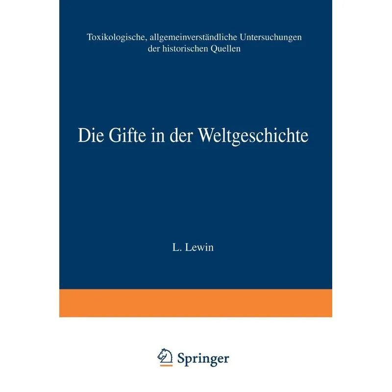 Die Gifte in der Weltgeschichte