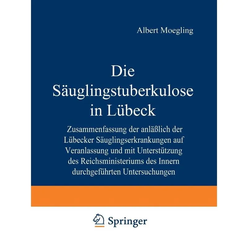 Die Sauglingstuberkulose in Lubeck