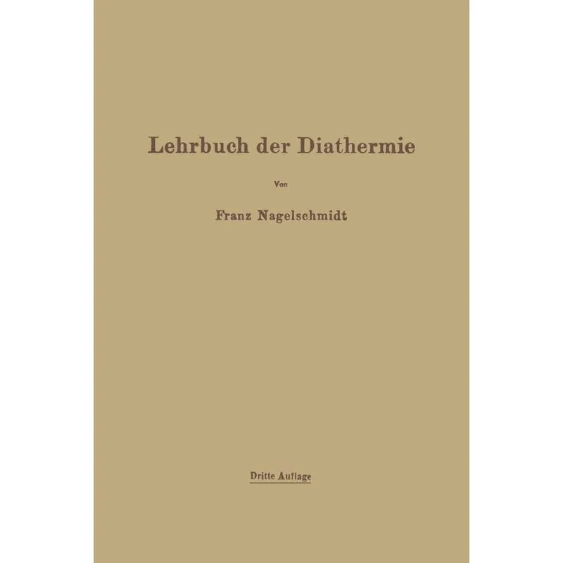 Lehrbuch der Diathermie
