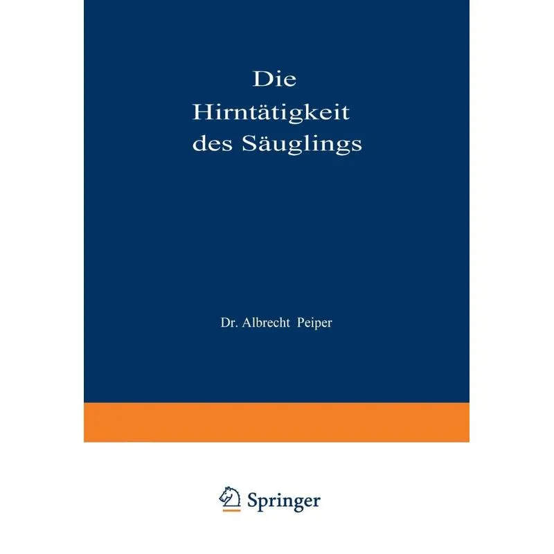Die Hirntätigkeit des Säuglings