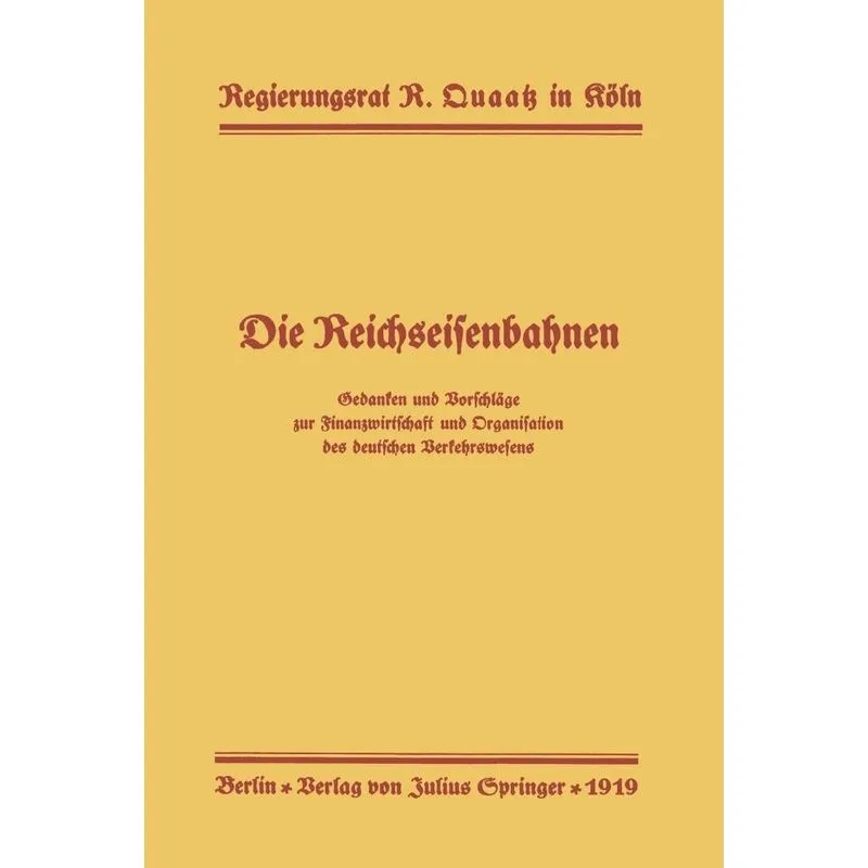 Die Reichseisenbahnen