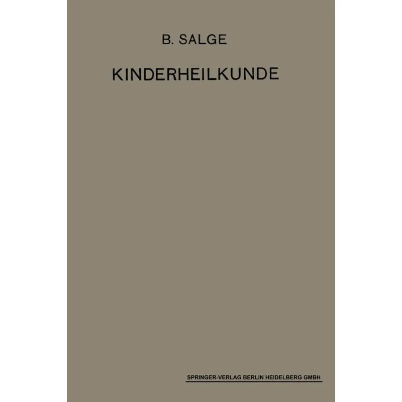 Einfuhrung in Die Kinderheilkunde