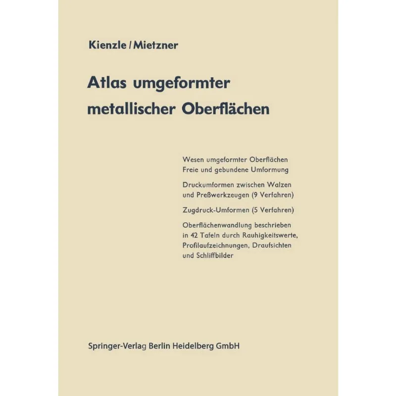 Atlas umgeformter metallischer Oberflchen