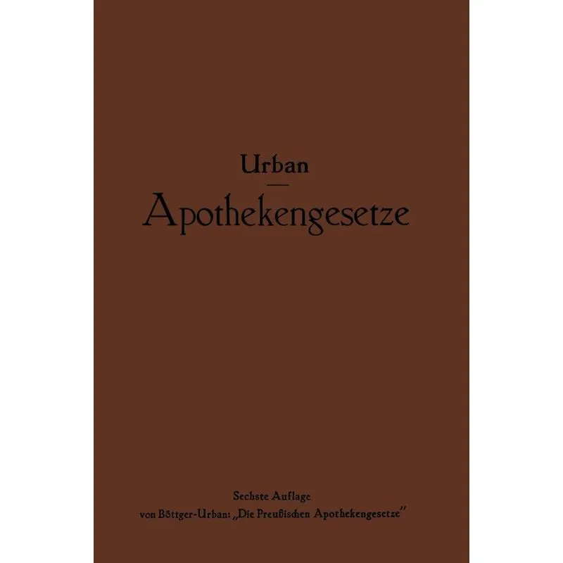 Apothekengesetze