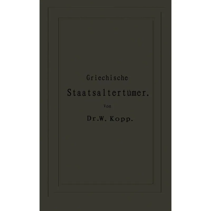 Griechische Staatsaltertümer