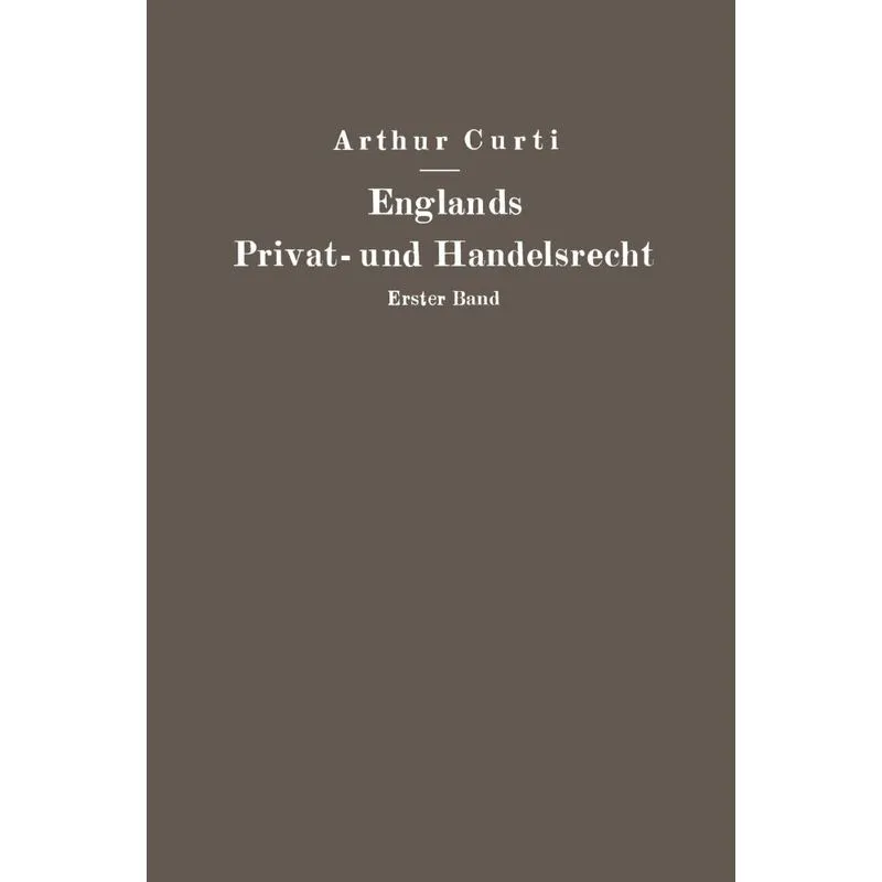 Englands Privat- und Handelsrecht
