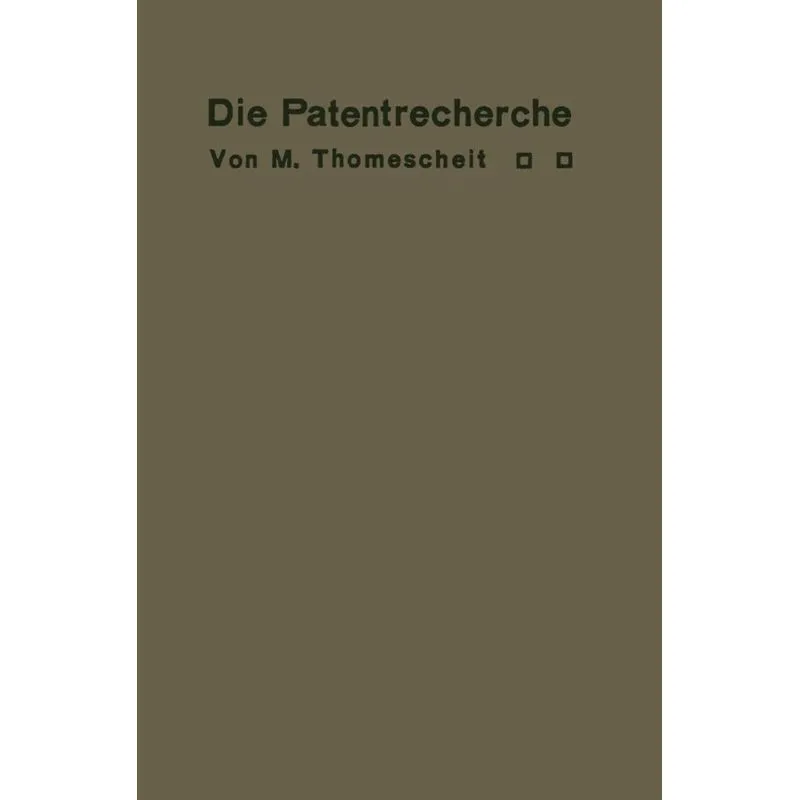 Die Patentrecherche